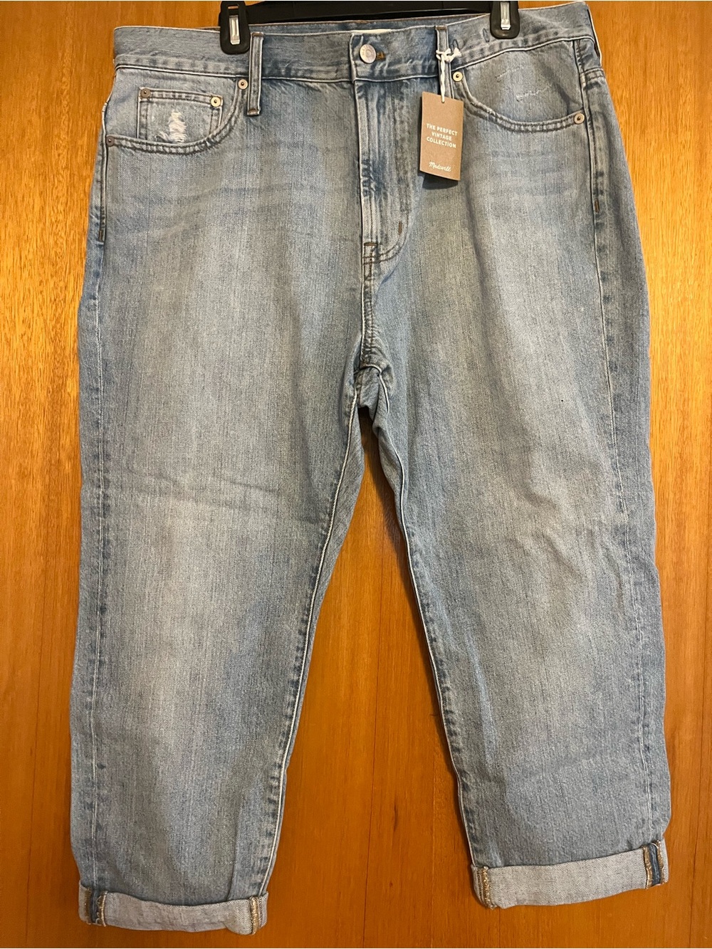 Madewell Petite Perfect Vintage Jean in Fitzgerald Wash - Size 33 (NWT)